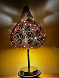 Handcrafted Floral Gourd Lamp – One of a Kind Only one piece exists. Once sold, this exact design will never be recreated.